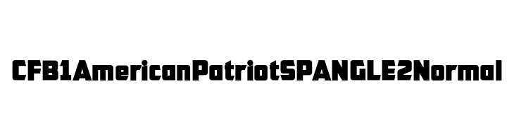 CFB1 American Patriot SPANGLE 2 Normal  Frei Schriftart Herunterladen