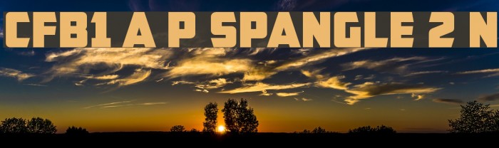 CFB1 American Patriot SPANGLE 2 Normal Font examples