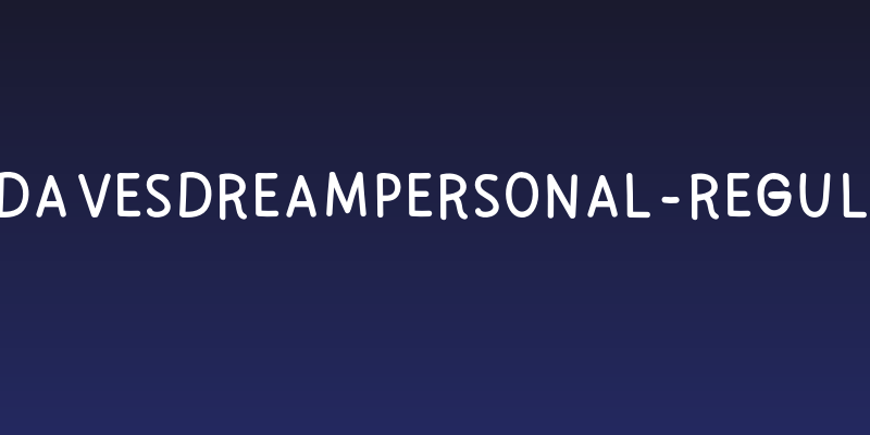 CFDavesDreamPERSONAL-Regular Social Header