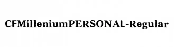 CFMilleniumPERSONAL-Regular  Fuentes Gratis Descargar