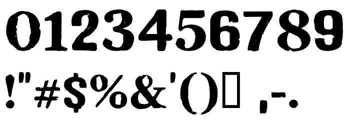CFMilleniumPERSONAL-Regular Font OTHER CHARS