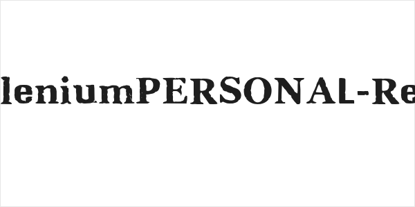 CFMilleniumPERSONAL-Regular Logo