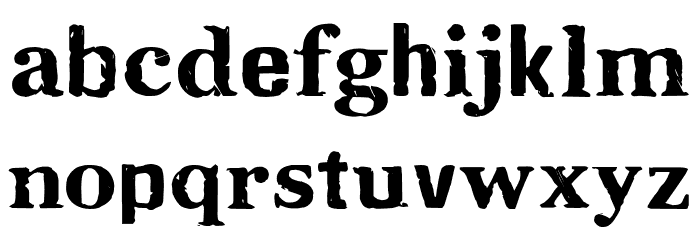 CFMilleniumPERSONAL-Regular Font LOWERCASE