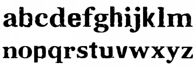 CFMilleniumPERSONAL-Regular 字体 小写