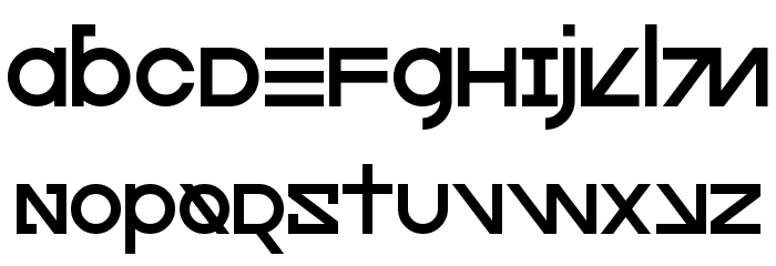 Cfour Font LOWERCASE