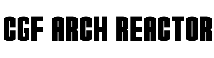 CGF Arch Reactor Font