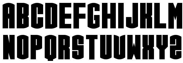 CGF Arch Reactor Font LOWERCASE