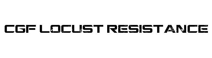 CGF Locust Resistance Font