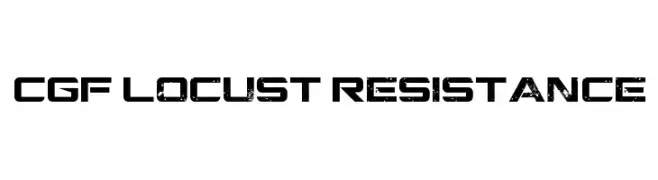 CGF Locust Resistance  les polices de caractères gratuit tlcharger