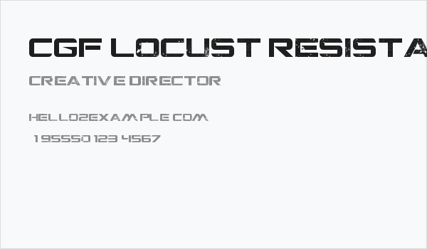 CGF Locust Resistance Business Card