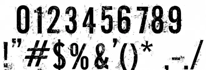 CGF Off-Road Font OTHER CHARS