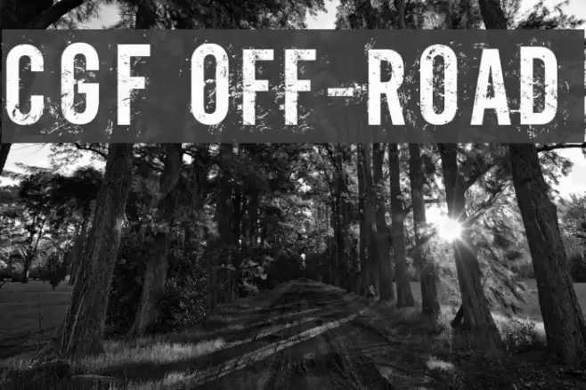 CGF Off-Road Font examples