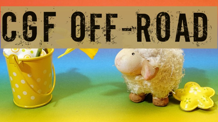 CGF Off-Road Шрифта examples