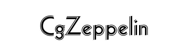 CgZeppelin  フリーフォントのダウンロード