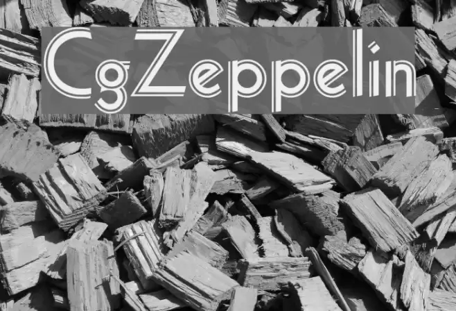 CgZeppelin Font examples