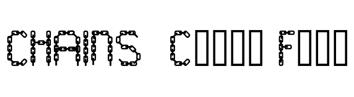 CHAINS  Color Fill  नि: शुल्क फ़ॉन्ट्स डाउनलोड