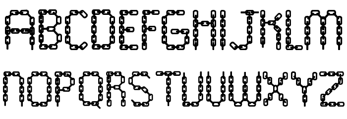 bubble font chain