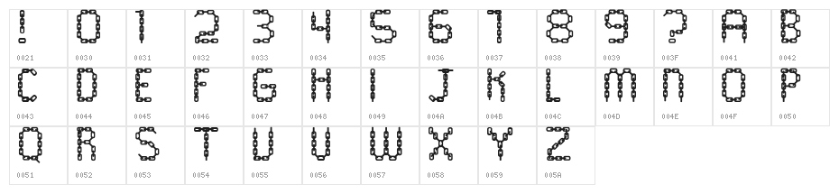 CHAINS  Color Fill Character Map
