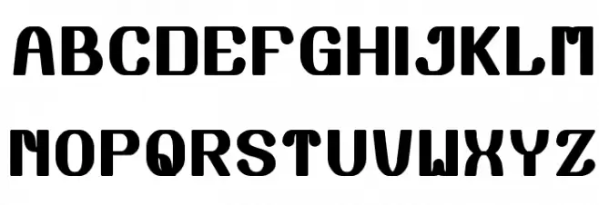 CHALK BOARD フォント 大文字