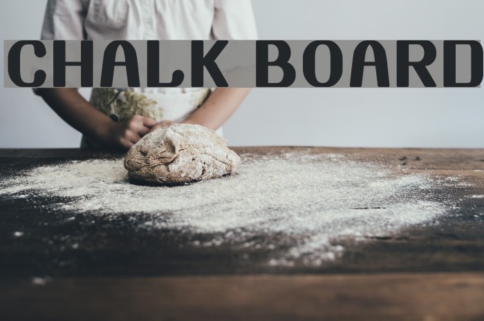 CHALK BOARD Font examples