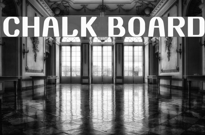 CHALK BOARD Font examples