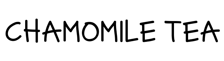CHAMOMILE TEA  Frei Schriftart Herunterladen