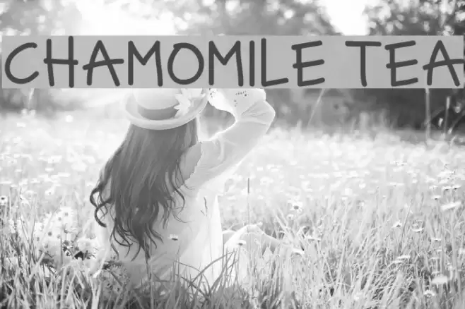 CHAMOMILE TEA Font examples