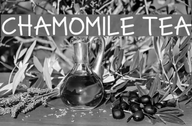 CHAMOMILE TEA Font examples