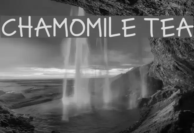 CHAMOMILE TEA Font examples