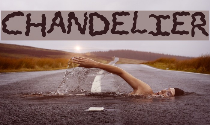 CHANDELIER Font examples