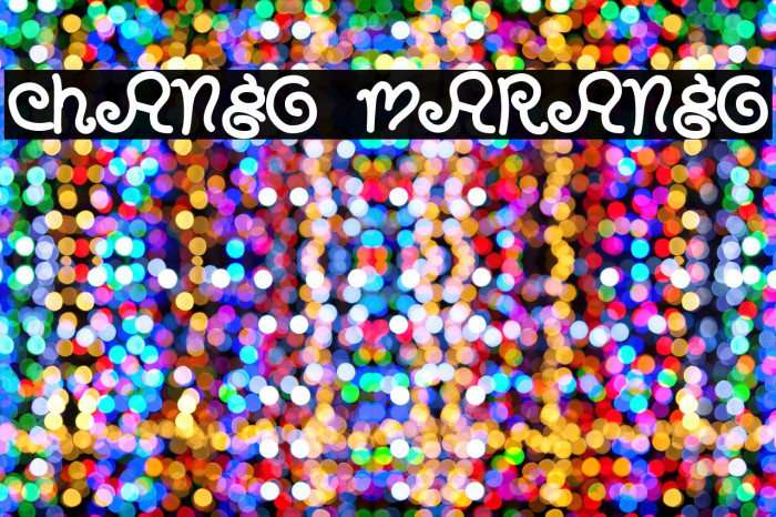 CHANGO MARANGO Font examples