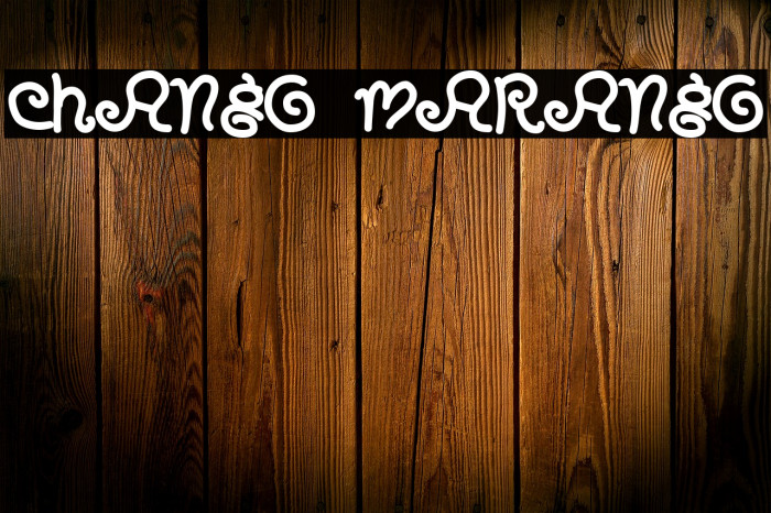 CHANGO MARANGO Font examples