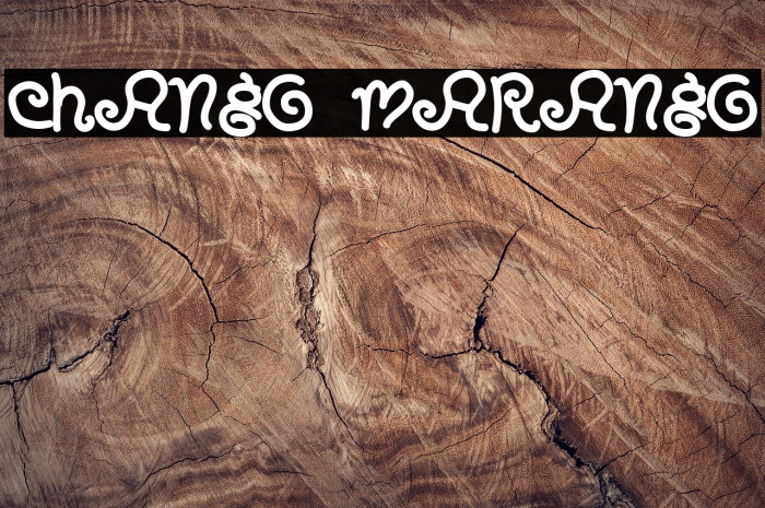 CHANGO MARANGO Font examples