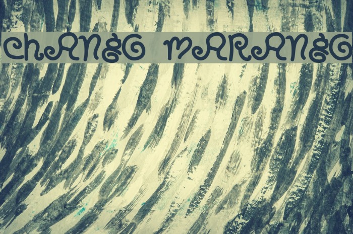 CHANGO MARANGO Font examples