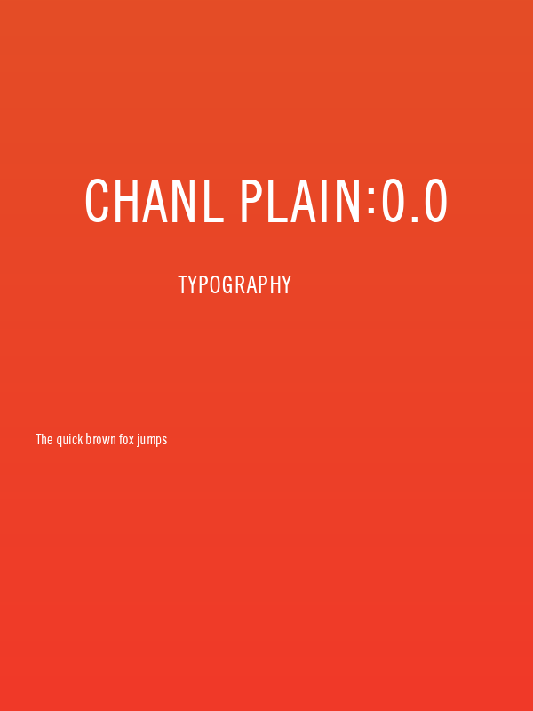 CHANL Plain:0.0 Poster