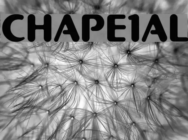 CHAPE1AL Font examples