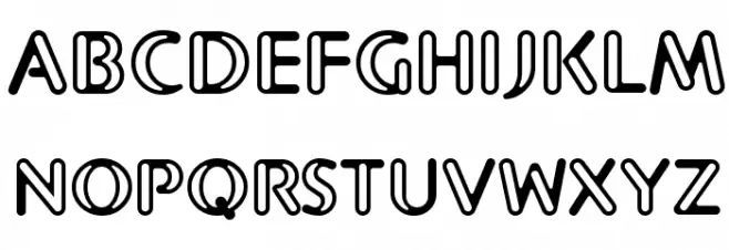 CHAPE2AL Schriftart Groß
