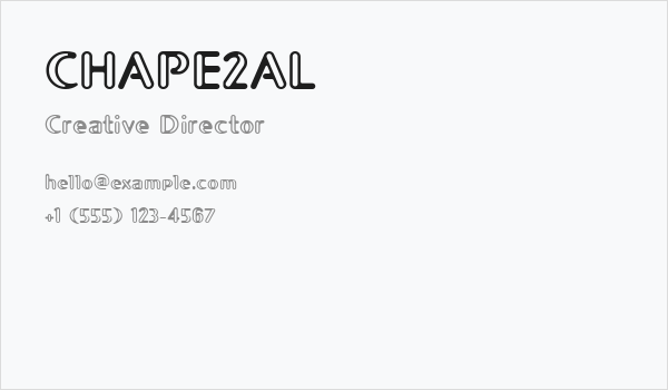 CHAPE2AL Business Card
