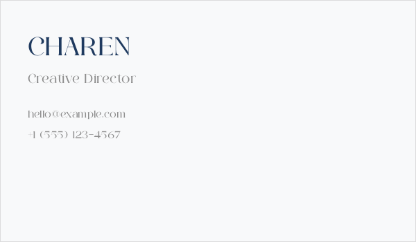 CHAREN Business Card