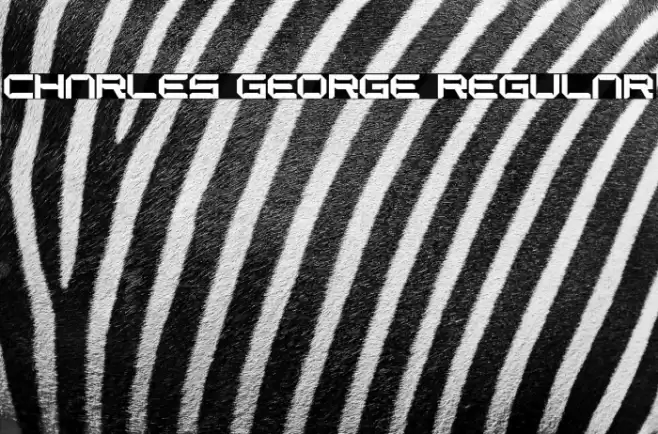 CHARLES GEORGE Regular Font examples