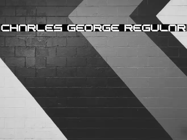 CHARLES GEORGE Regular Font examples