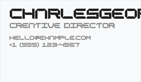 CHARLESGEORGE-Regular Business Card