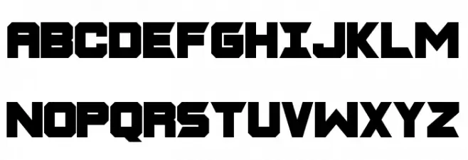 CHARRED ZARD Clean Schriftart Groß