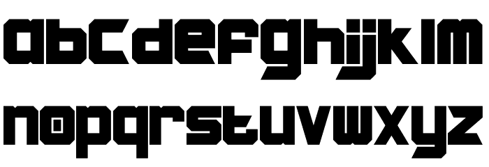 CHARRED ZARD Clean Font LOWERCASE