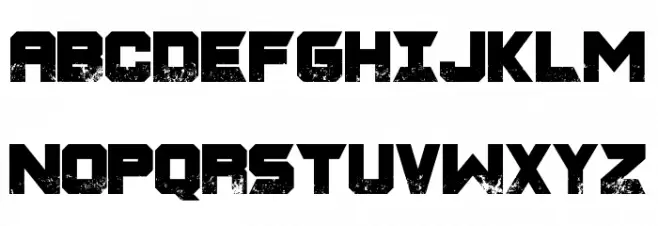 CHARRED ZARD Schriftart Groß