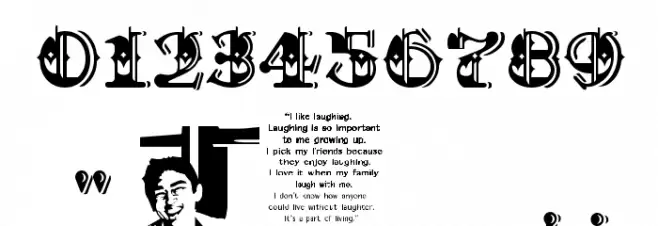 CHASE ZEN HOLY MONKEY NUTS Font OTHER CHARS