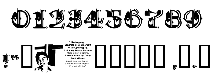CHASE ZEN HOLY MONKEY NUTS Font OTHER CHARS