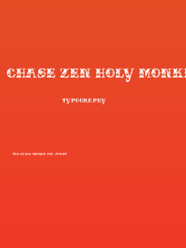 CHASE ZEN HOLY MONKEY NUTS Poster