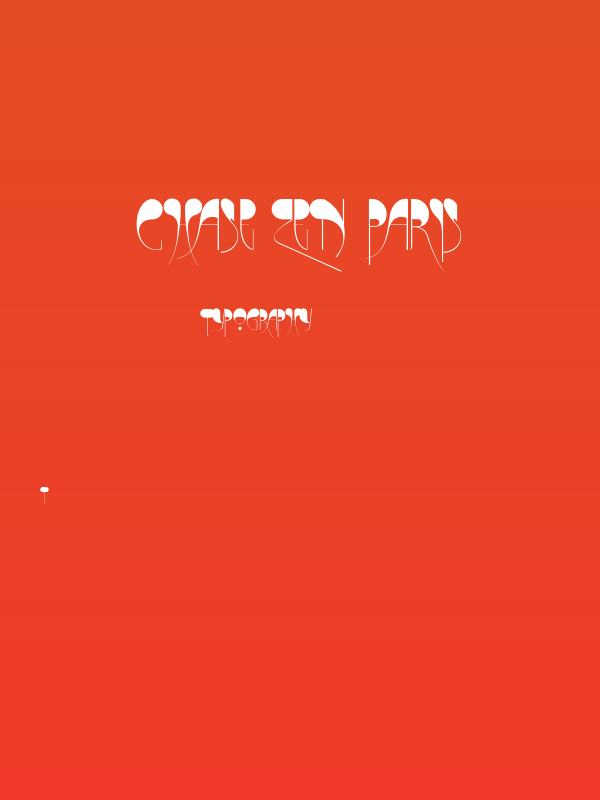 CHASE ZEN PARIS Poster