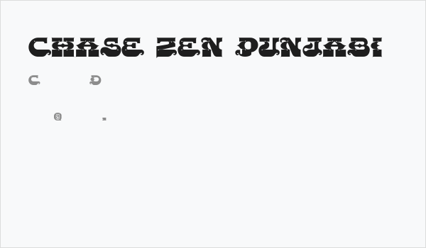 CHASE ZEN PUNJABI Business Card